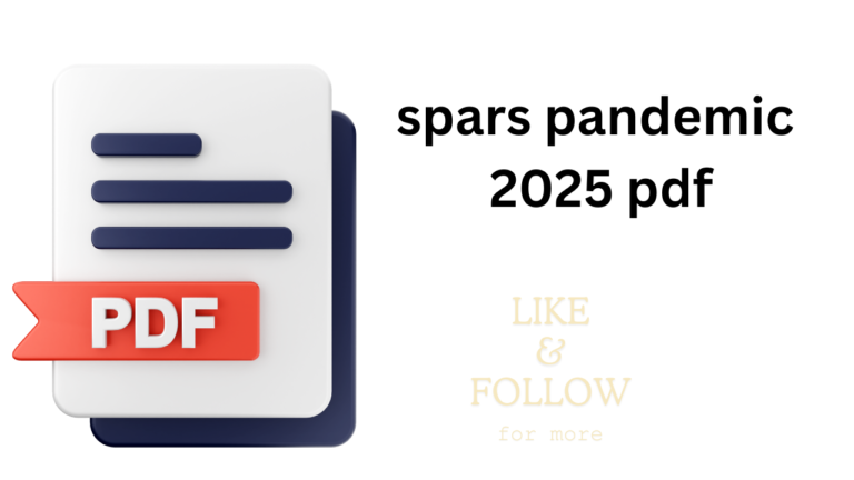 spars pandemic 2025 pdf